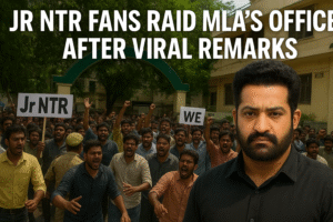 Fans of Jr NTR Raid MLA’s Office After Viral Remarks – Full Details!