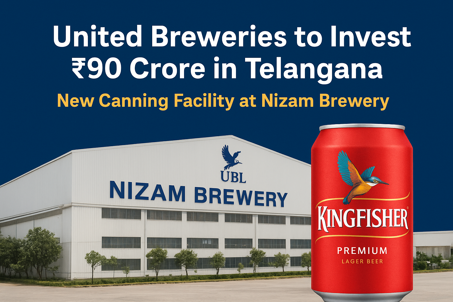 United Breweries to Invest ₹90 Crore in Telangana for New Canning Facility