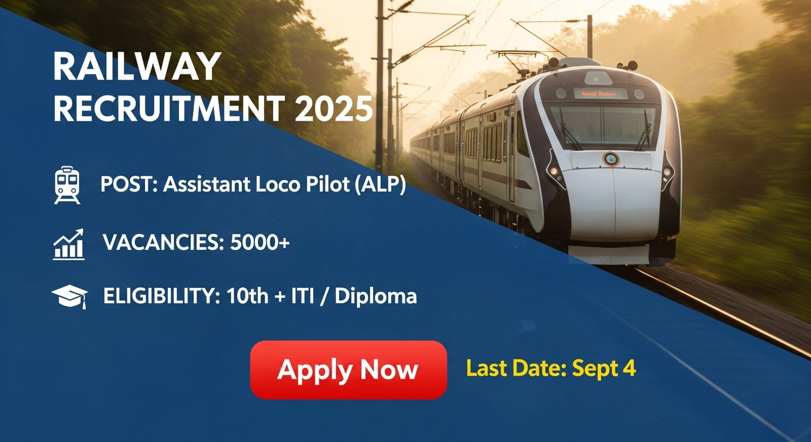 Indian Railway Jobs 2025: 5000+ అసిస్టెంట్ లోకో పైలట్ ఖాళీలు | RRB ALP రిక్రూట్మెంట్